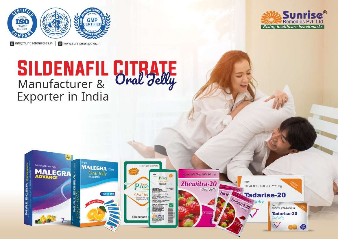 Sildenafil Citrate Oral Jelly Manufacturer & Exporter in India