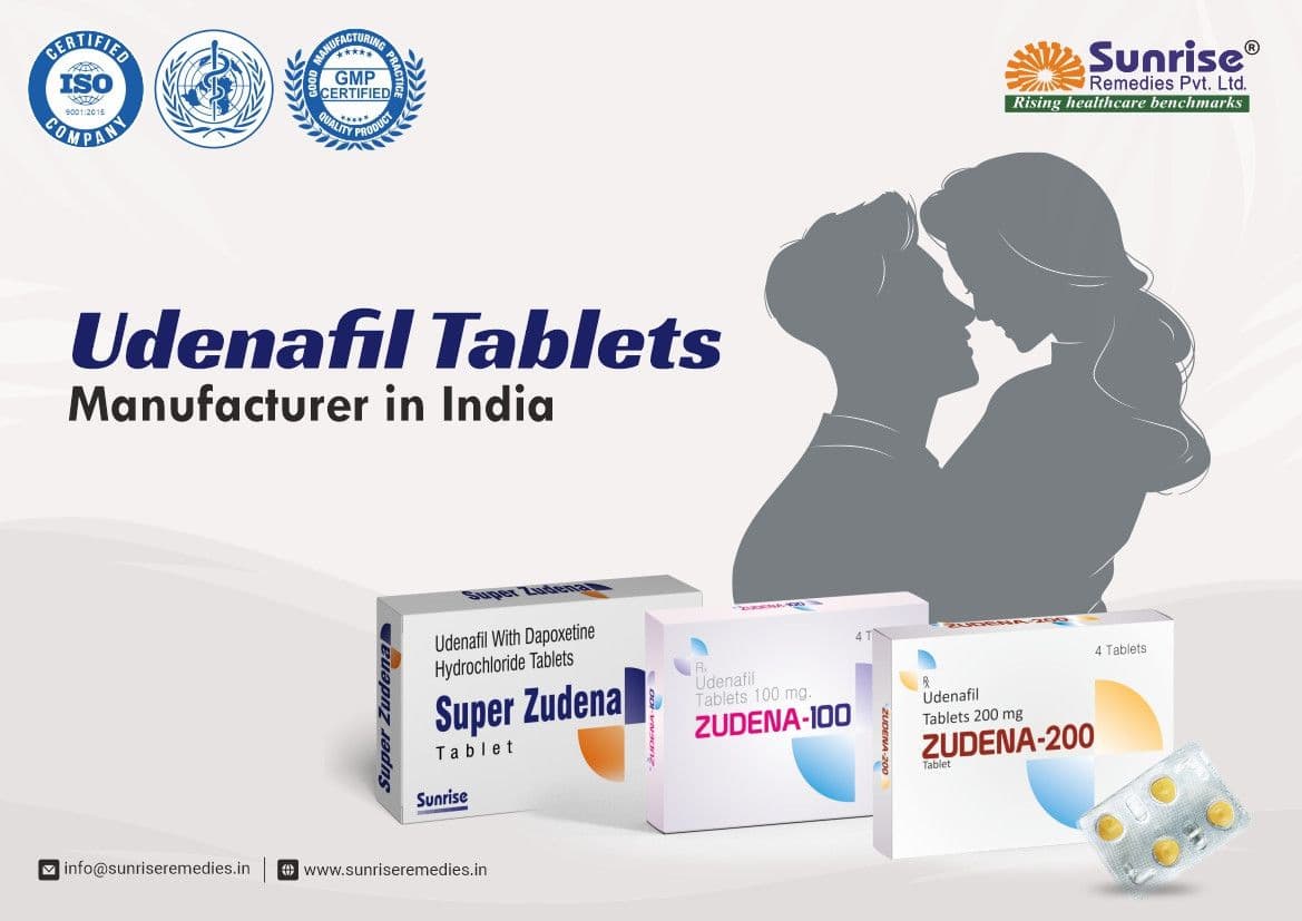 Udenafil Pills: Manufacturer, Exporter, and Supplier in India